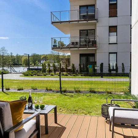 Appartement Marina Blue - Super Widok Z Wlasnego Ogrodka Na Jezioro, Parking, Netflix I Max Iława