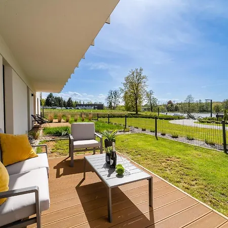 Appartement Marina Blue - Super Widok Z Wlasnego Ogrodka Na Jezioro, Parking, Netflix I Max